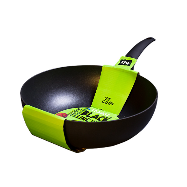 Tiganj WOK TEXELL Black line 28cm