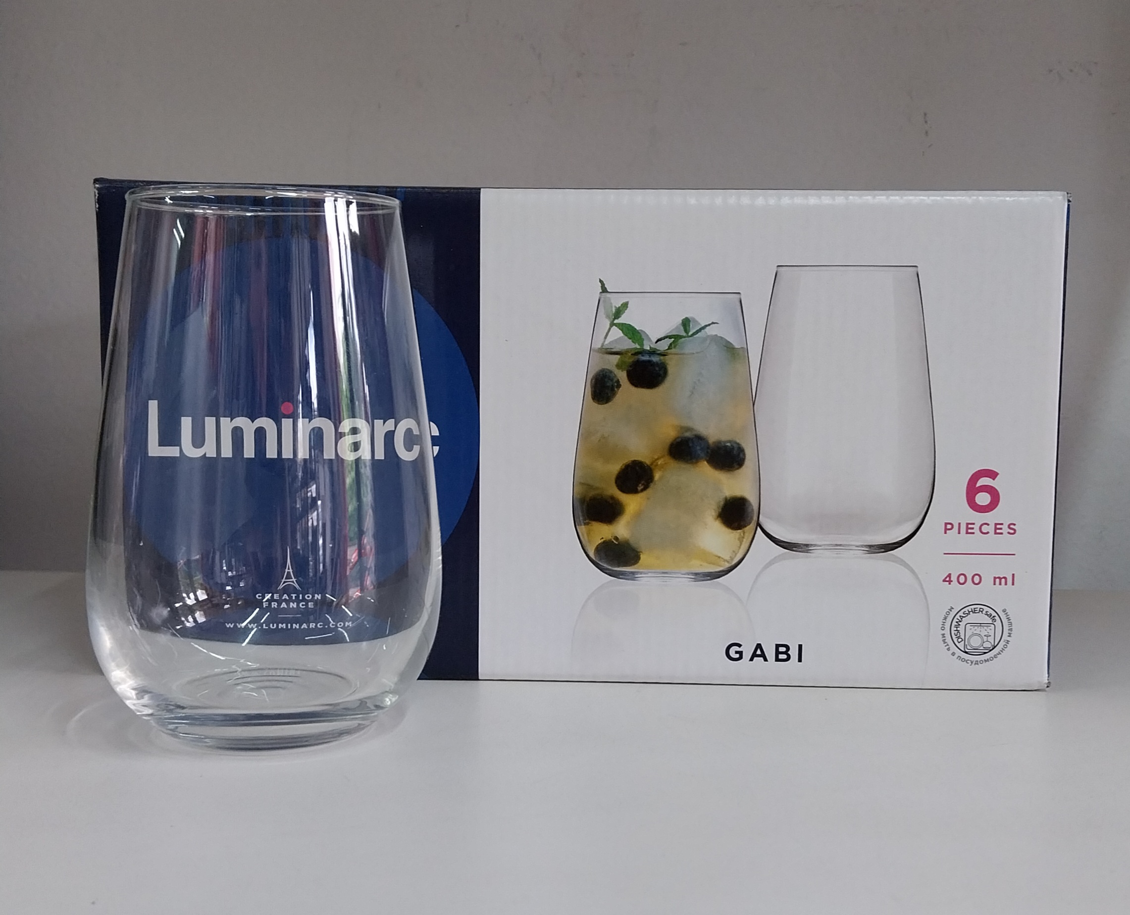 Luminarc Gabi – Visoka čaša (400ml) 6/1