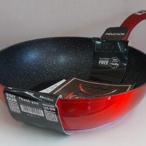 TIGANJ WOK 28CM BURGUNDY LINE