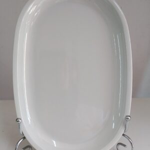 OVAL ROMA CHICAGO 25x16.5cm BIANCO 03496