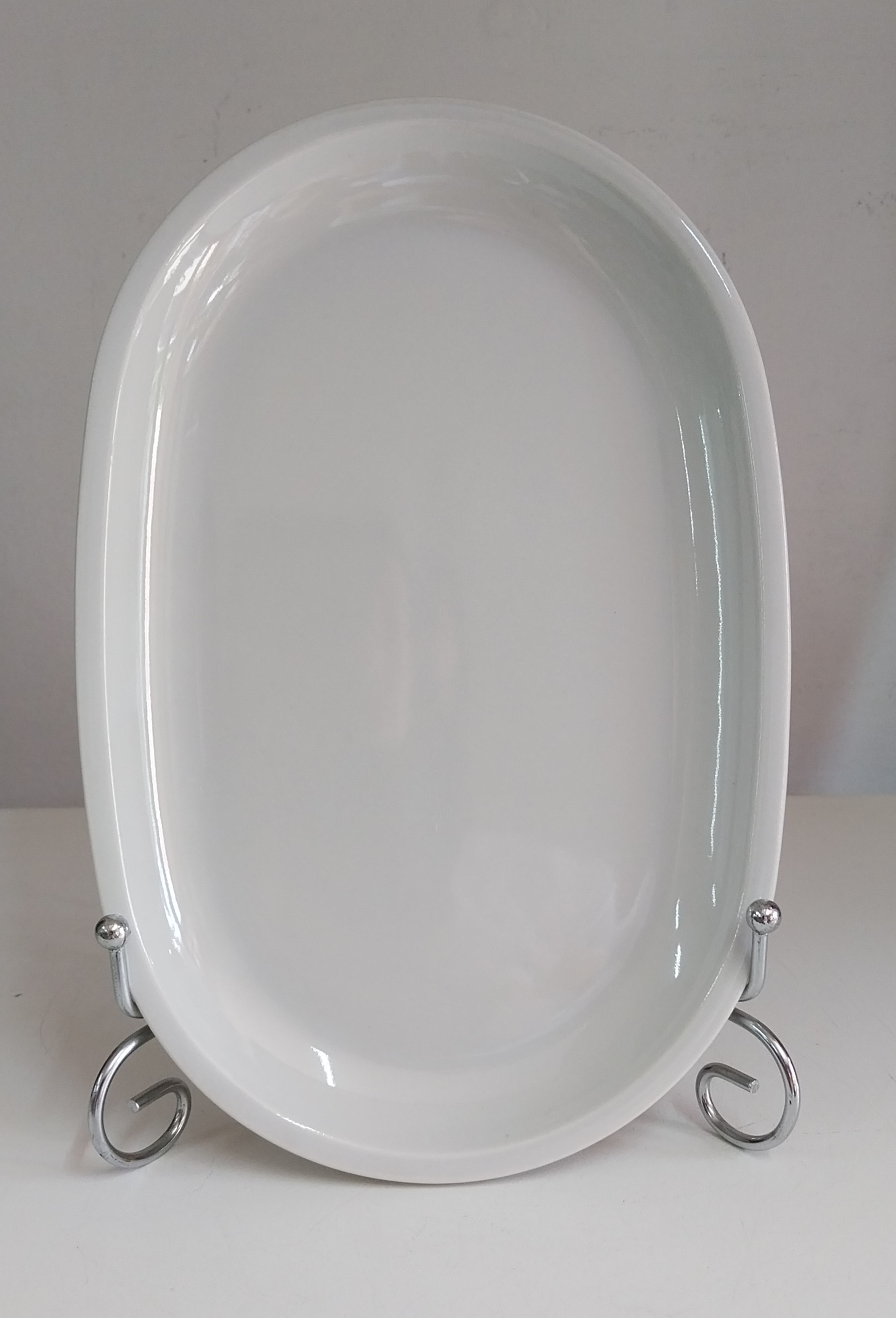 OVAL ROMA CHICAGO 25x16.5cm BIANCO 03496