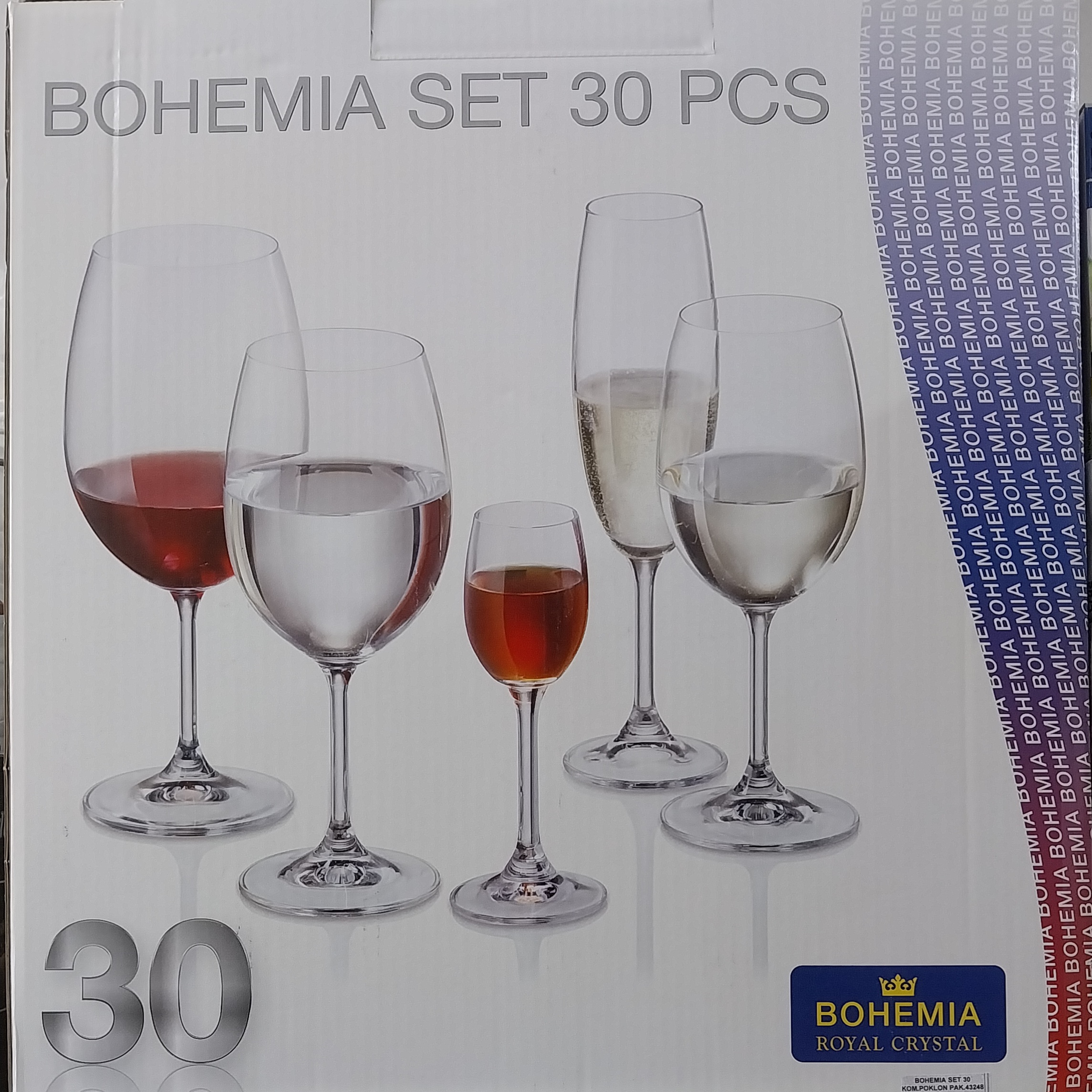 BOHEMIA SET 30KOM.POKLON PAKOVANJE 43248